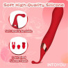 INTOYOU Stimulateur de clitoris Onax Double Pulse Rouge